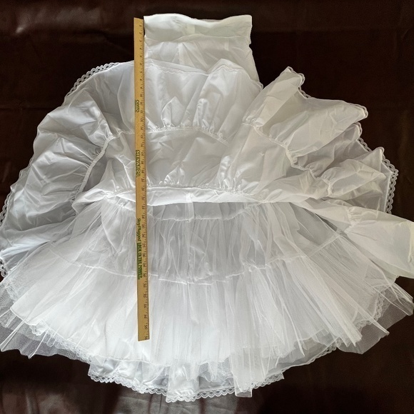 David’s Bridal Fit & Flare Slip white size 10 w/ zipper sleeveless NWT - Picture 9 of 12